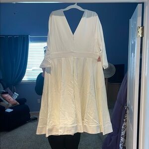Elegant White Women's Dress